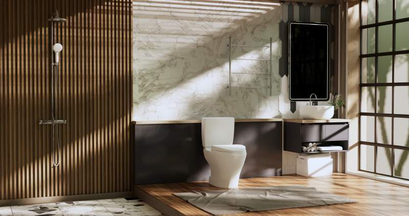 7 kreatywnych sposobów dekoracji łazienki bez płytek na ścianie